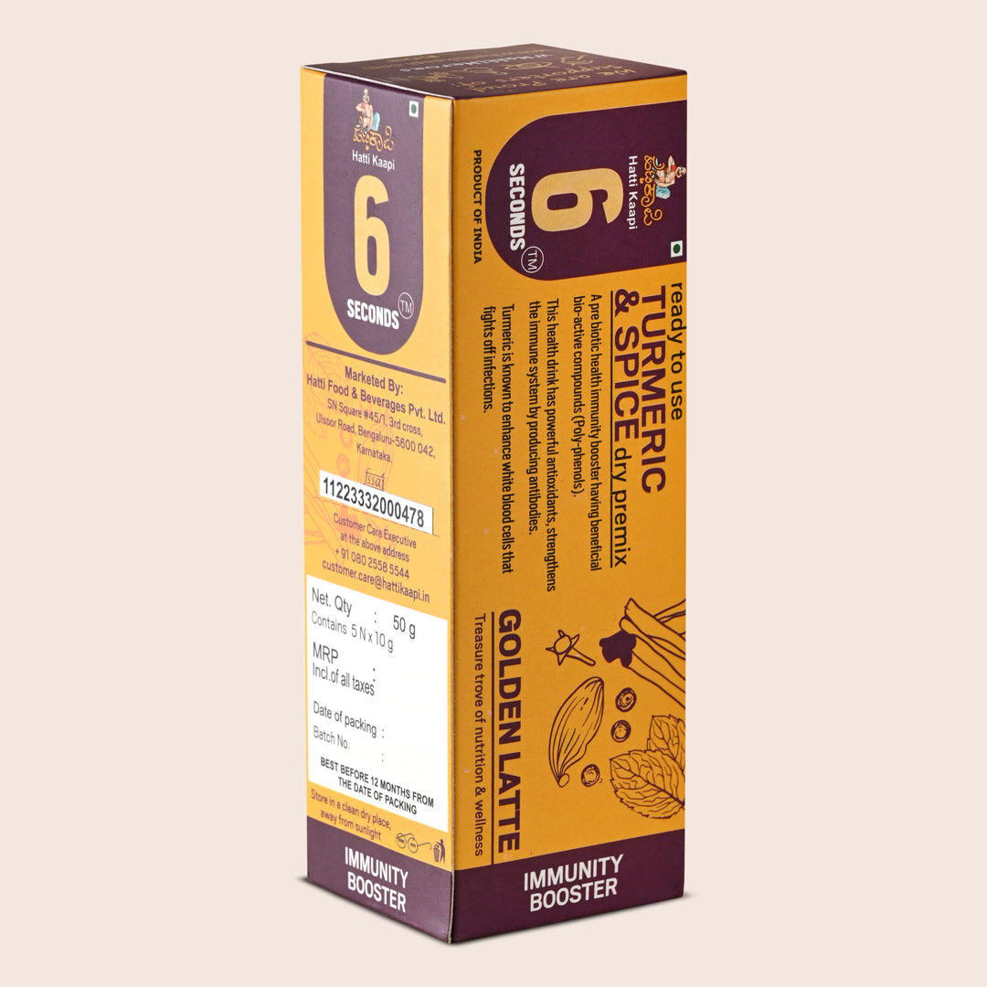 6 Seconds Golden Latte-Pack Of 5