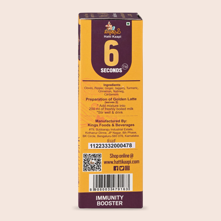 6 Seconds Golden Latte-Pack Of 5