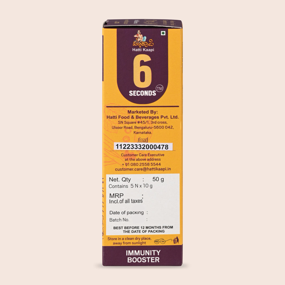 6 Seconds Golden Latte-Pack Of 5