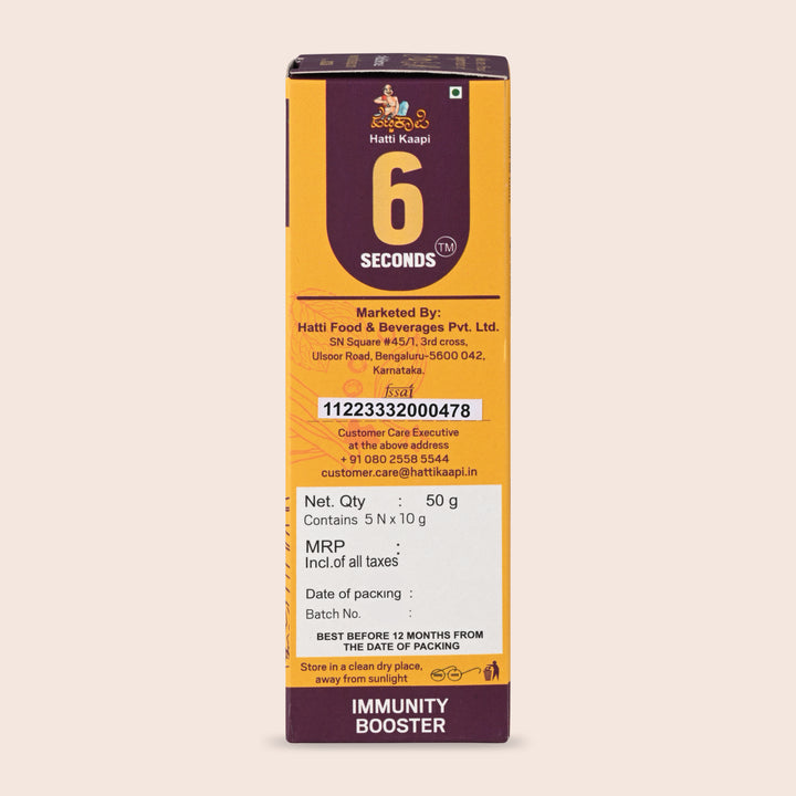 6 Seconds Golden Latte-Pack Of 5