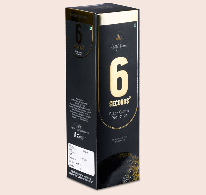 6 Seconds Black Decoction-Pack Of 5