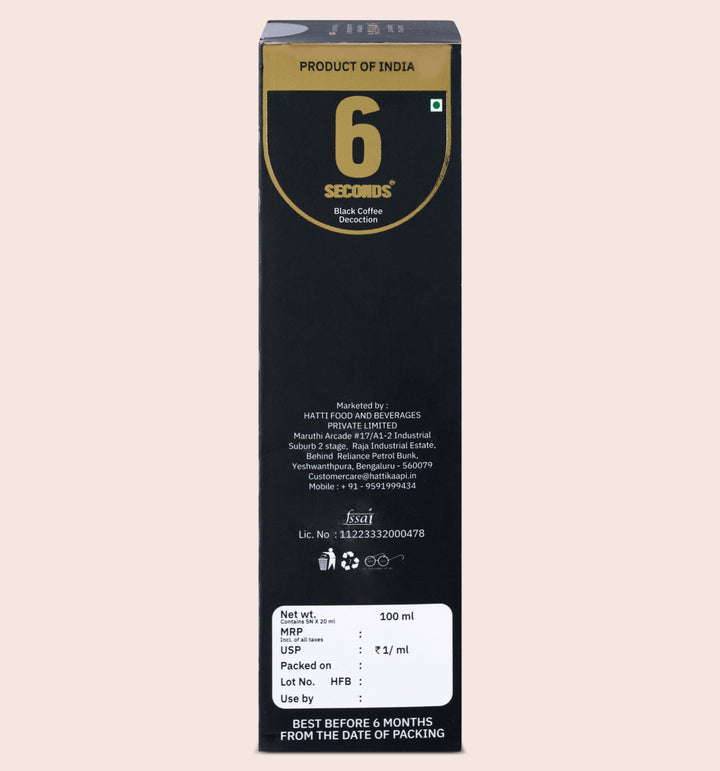 6 Seconds Black Decoction-Pack Of 5